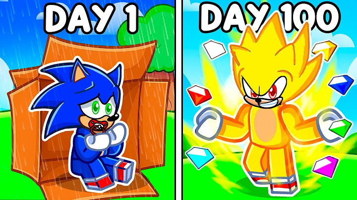 100 DAYS as SUPER SONIC in Roblox!