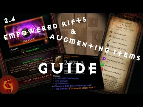 Diablo 3 2.4 Guide to Empowered Rifts and Augmenting Items Diablo 3 2.4 Guide to Empowered Rifts and Augmenting Items
