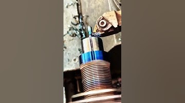 thread turning in welded steel🔥#Shorts #diesel#machine#mechanik#automobile#machinist#aluminum #cnc