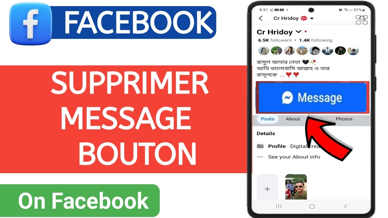 Comment supprimer le bouton Messages sur Facebook - Nouvelle méthode
