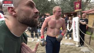 THUNDER vs real modern Roman Gladiator. Strelka Europe heavyweight battle!