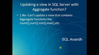 SQL View Myths
