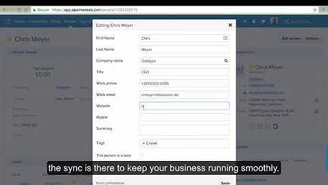 PipelineDeals CRM Feature: Outlook Integration