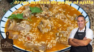 Receta deliciosa: Arroz Meloso con Pollo al Ajillo | Paso a Paso | Cocina Fácil y Sabrosa