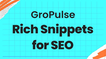 GroPulse Rich Snippets for SEO | Shopify Rich Snippets App