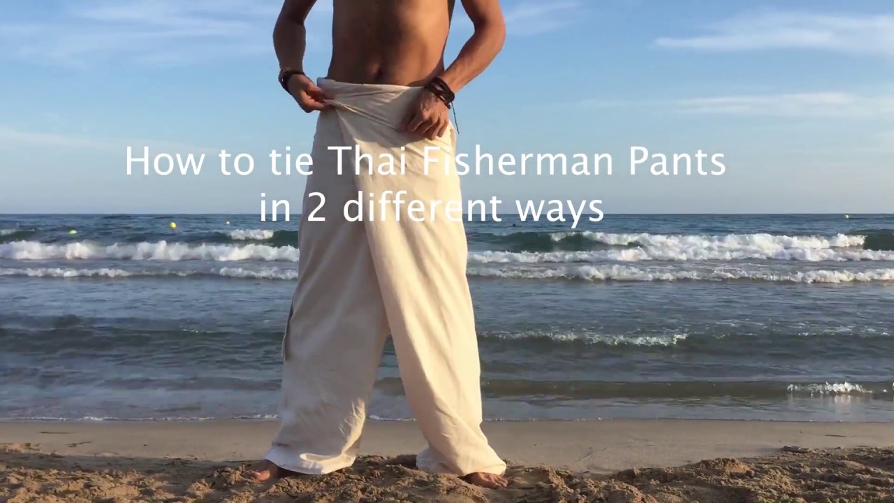 Thai fisherman pants cream colour K1