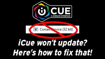 How to Fix Corsair iCue 4 Update Stick / Update not installing