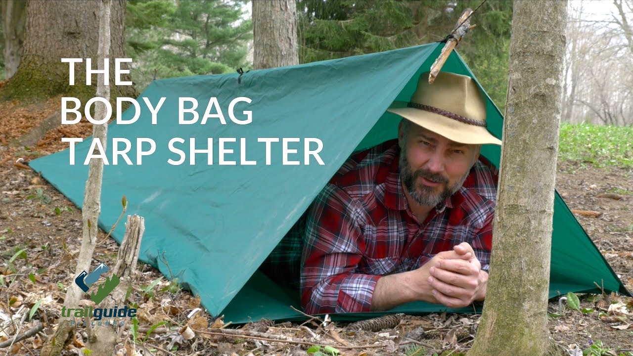 EASY Emergency TENT Set Up The Body Bag Tarp Shelter YouTube