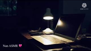 Arabic ASMR |short asmr| tapping on keyboard and eating candy اس ام ار صوت مضغ علكة مع أصوات الكتابة screenshot 3
