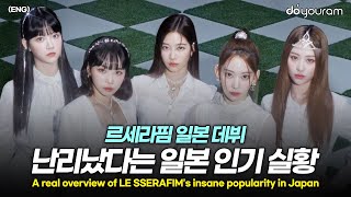 르세라핌[LE SSERAFIM], 심상치 않다는 일본 데뷔 반응(ENG)