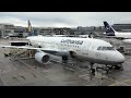 Departure from Frankfurt on a Lufthansa A320 D-AIUB