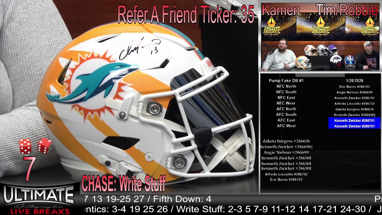 Monday, January 26th 2026 6 PM - Ultimate Autographs Live Breaks!