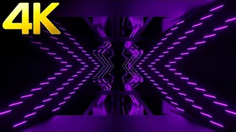 4K Abstract Neon Party Lights Purple Color Video Black Big-Screen Background Loop No sound