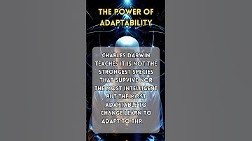 Adaptability is the Key to Survival #motivation #philosophy #quotes