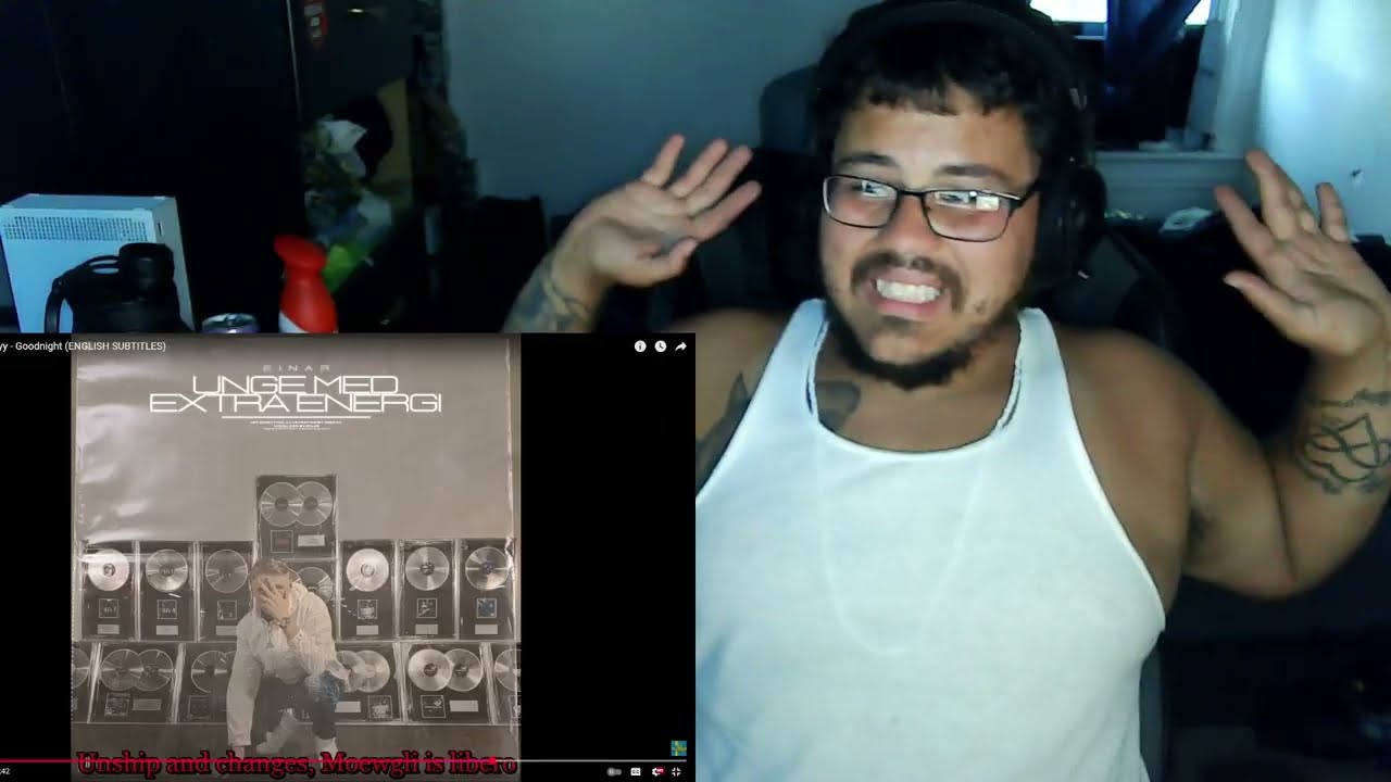 American Reacts To Swedish Rapper|Einár ft  Moewgli, 5iftyy   Goodnight ENGLISH SUBTITLES Lordd❄️🔥