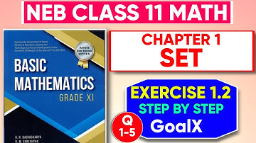Complete Solution of Exercise 1.2 (Basic Mathematics) - Class 11 || Set, Subset and Set Operation ||