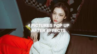 4 Pictures Pop-up Transition | After Effects Tutorial