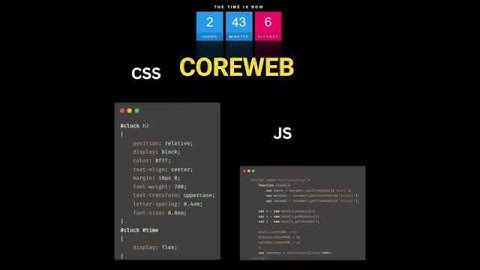 How to Make Digital Clock By using HTML, CSS and javascript? #shorts #coreweb.
