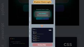 Shadow Clone Login UI 😱 Naruto-Style Web Animation #HTML #CSS #JavaScript #WebDev #CodingShorts
