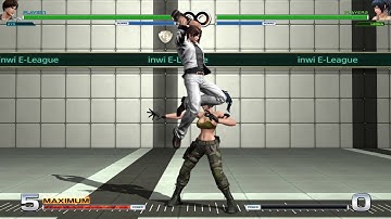 [KOFXIV] Kyo short jump d+C cross up on standing characters list.