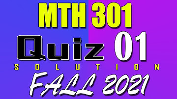 MTH301 Quiz 1 Solution 2021 | MTH301 Quiz 1 Solved Fall 2021 | LIve Attempt