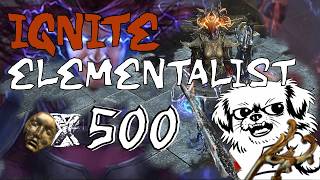 Ignite elementalist - 5, 50, 500 divines | Part 3/3 | Poe 3.28 Mirage