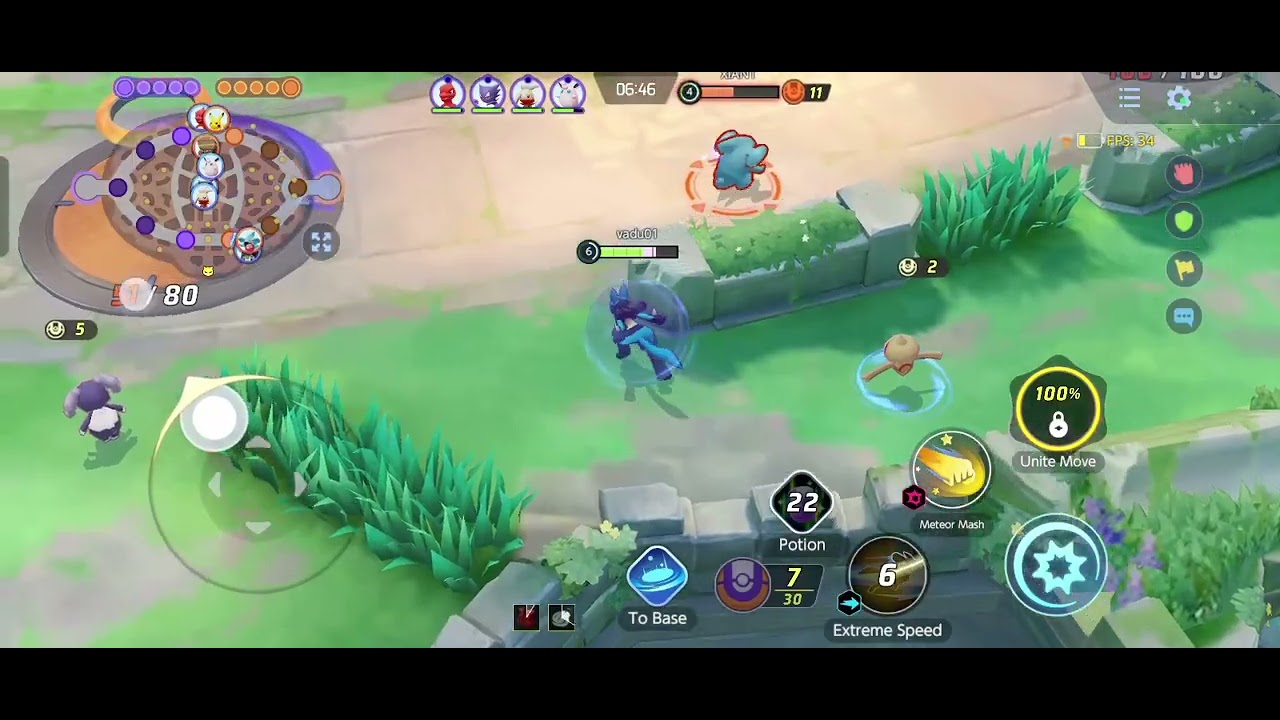 Pokemon unite gameplay 
