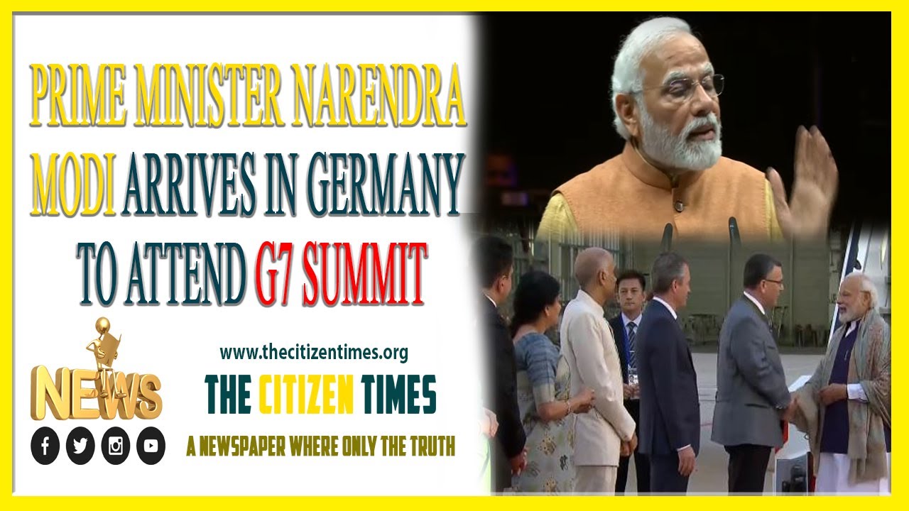 Prime Minister Narendra Modi arrives in Germany to attend G7 summit | TCTNEWS