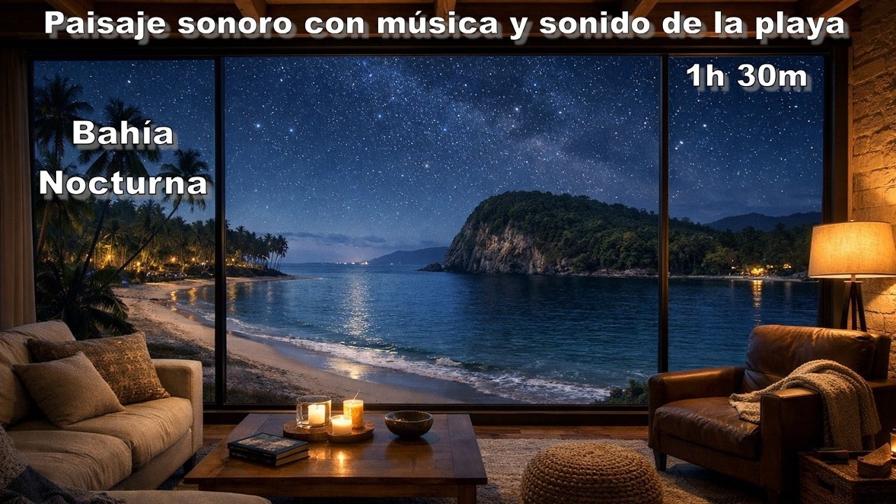 Bahía a la Luz de las Velas ✨ Paisaje Sonoro Inmersivo para Relajar la Mente y Dormir