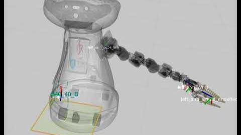 mbot grasping an object (rviz visualization)