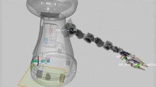 mbot grasping an object (rviz visualization)