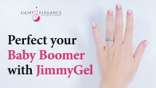 Baby Boomer Nail Tutorial Using JimmyGel Builder Gel in a Bottle | Light Elegance