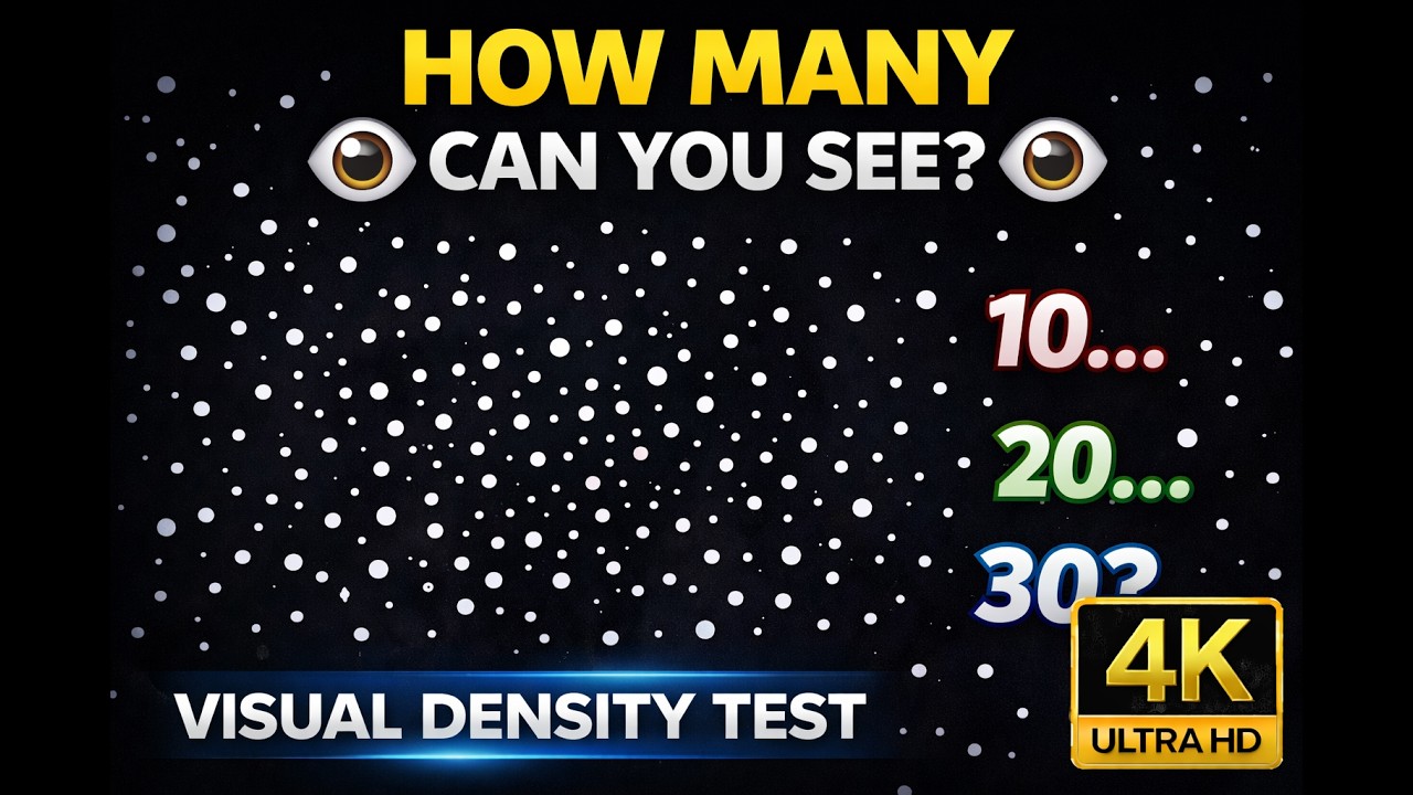 How Many Can You See? 👀 | Visual Density Test (4K) - YouTube