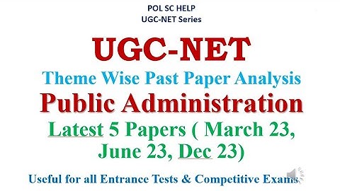 UGC-NET: Theme Wise Past  Year