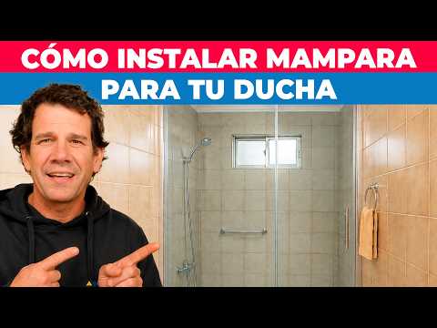 Cómo instalar una mampara de ducha corredera