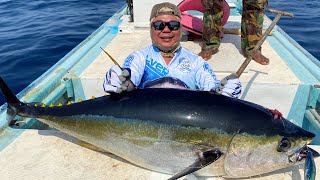 GA Oliver Biggest Catch | Yellow Fin Tuna Fishing | Offshore fishing in Oman #short