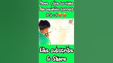 Move one line to make the equation correct 🥵🤯 #shorts #viral #trending #shortsfeed #challenge