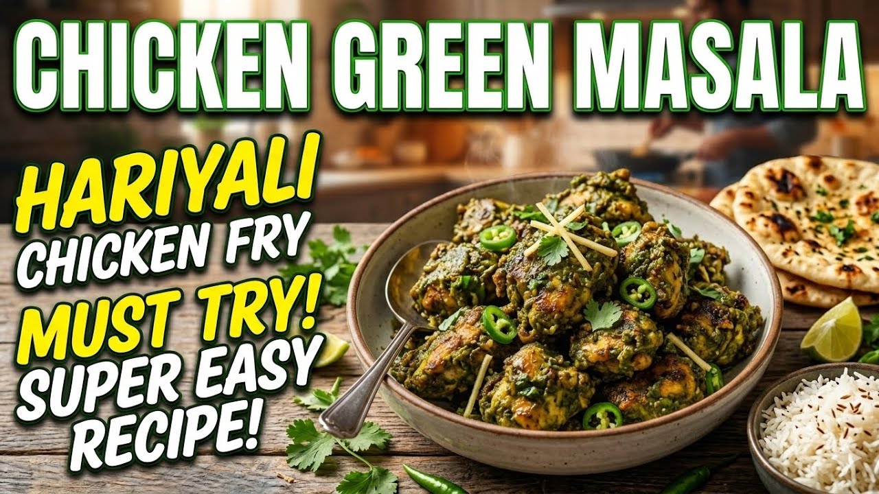 Stop Making Boring Chicken! Try this EPIC Green Masala Chicken Fry Instead! 🤯