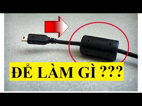 Video Cục Hình trụ đầu sạc máy tính là gì | Cục ferit chống... - youtube