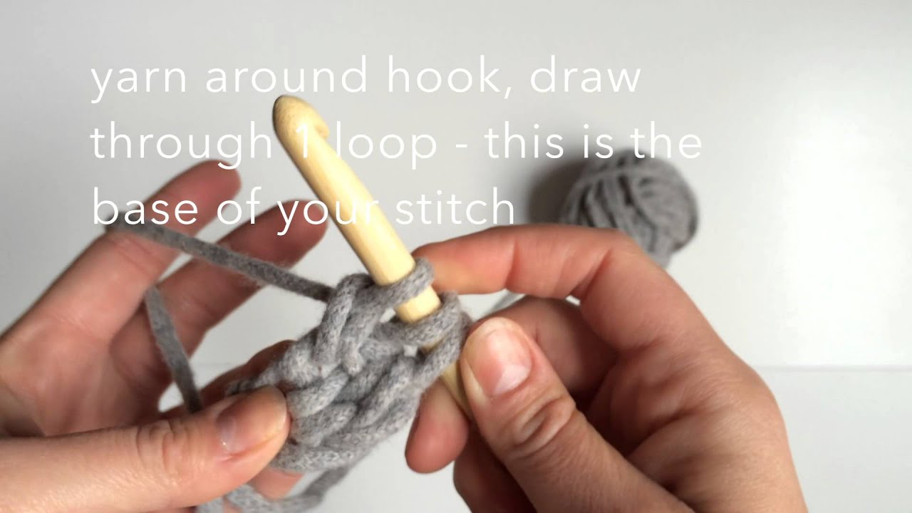 How to crochet foundation half treble (fhtr) YouTube