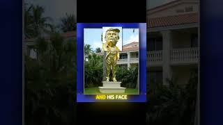Stephen Colbert Reacts to Trump's 22ft Gold Statue! 🗽✨