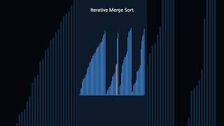 숫자들이 스스로 줄을 서는 과정 | iterative merge 정렬 시각화