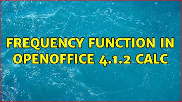 Frequency function in OpenOffice 4.1.2 Calc