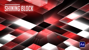 Shining Block Background in After Effects - After Effects Tutorial