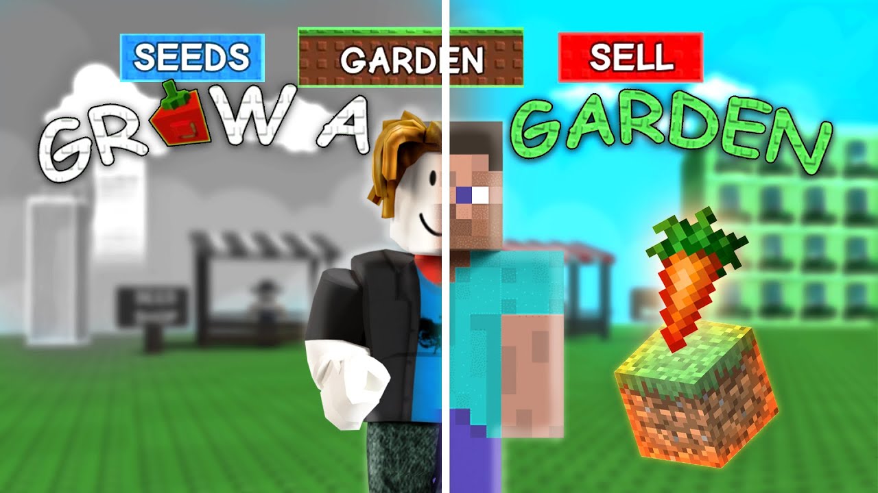 Grow a garden but in Minecraft (MEMES)