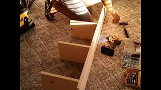 DIY $15 WOOD lack shelves (IKEA dupe)