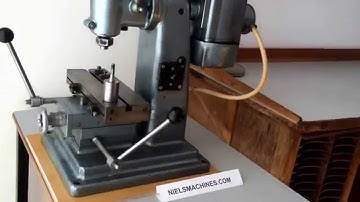 Watchmaker Milling Machine  B8 collets on nielsmachines.com