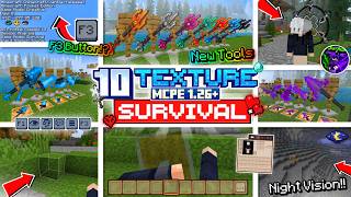 10 Best & Lightweight SURVIVAL Texture Packs | MCPE 1.26+ screenshot 1