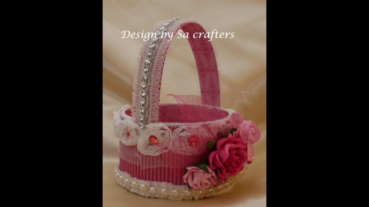 Packing tape basket tutorial part1 YouTube