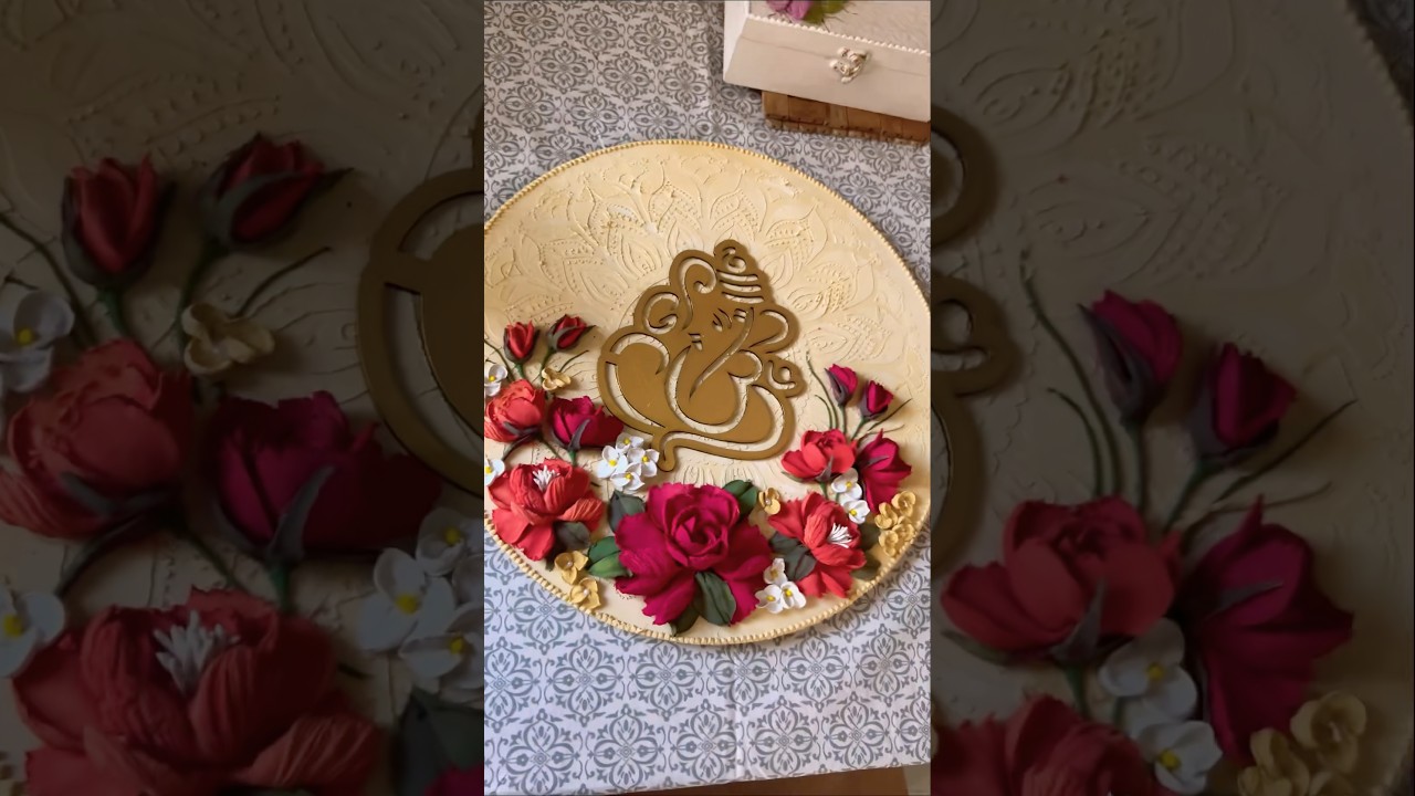 DIY Ganesha wall plate 